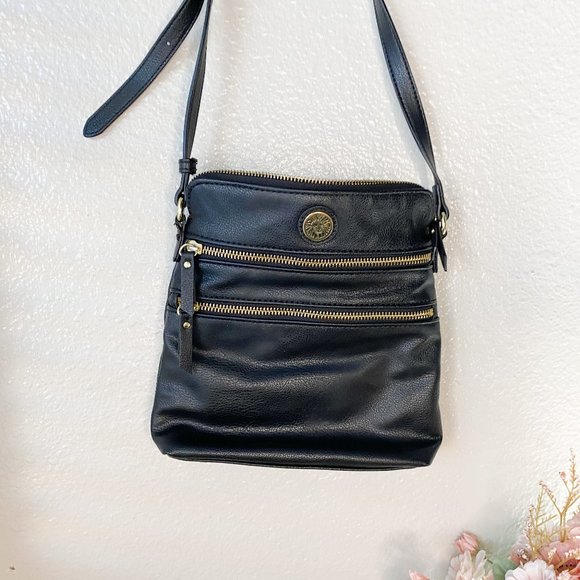 Anne Klein Black Crossbody Bag - Picture 1 of 3